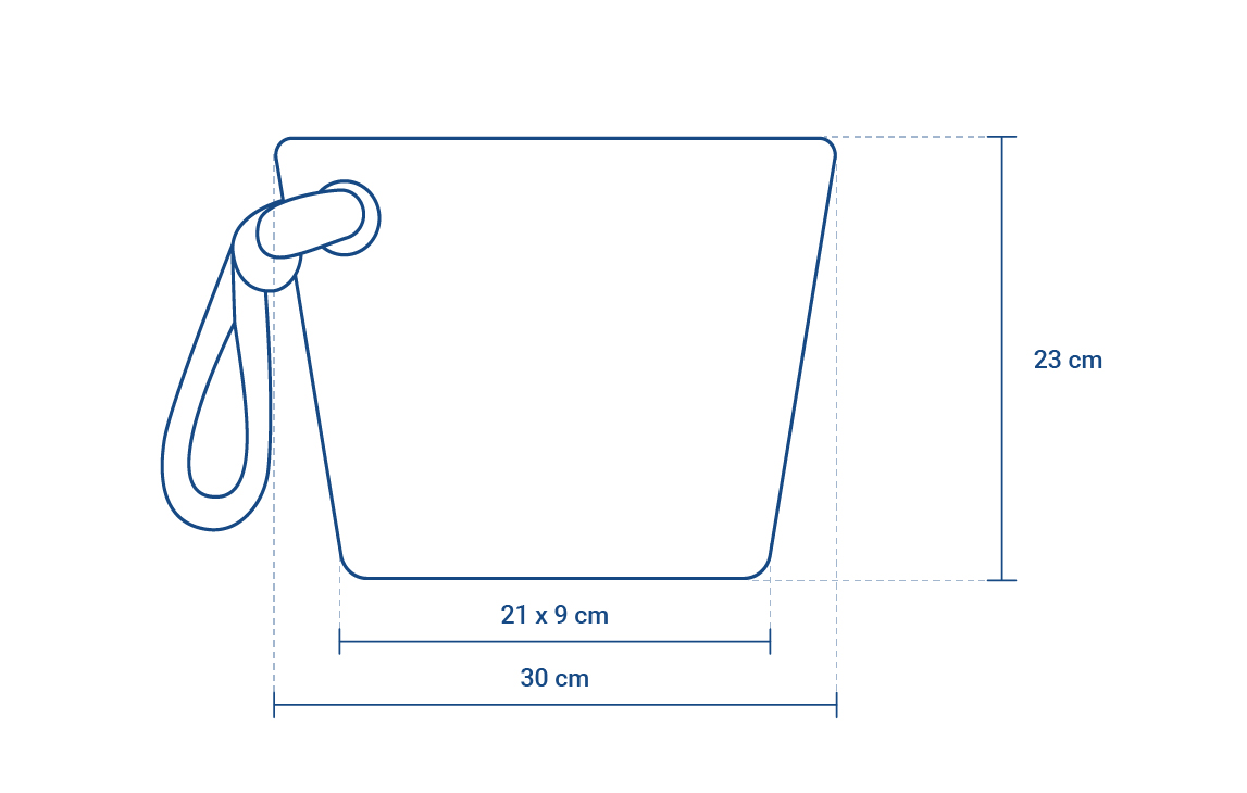 Dimensions sac à main Légende.